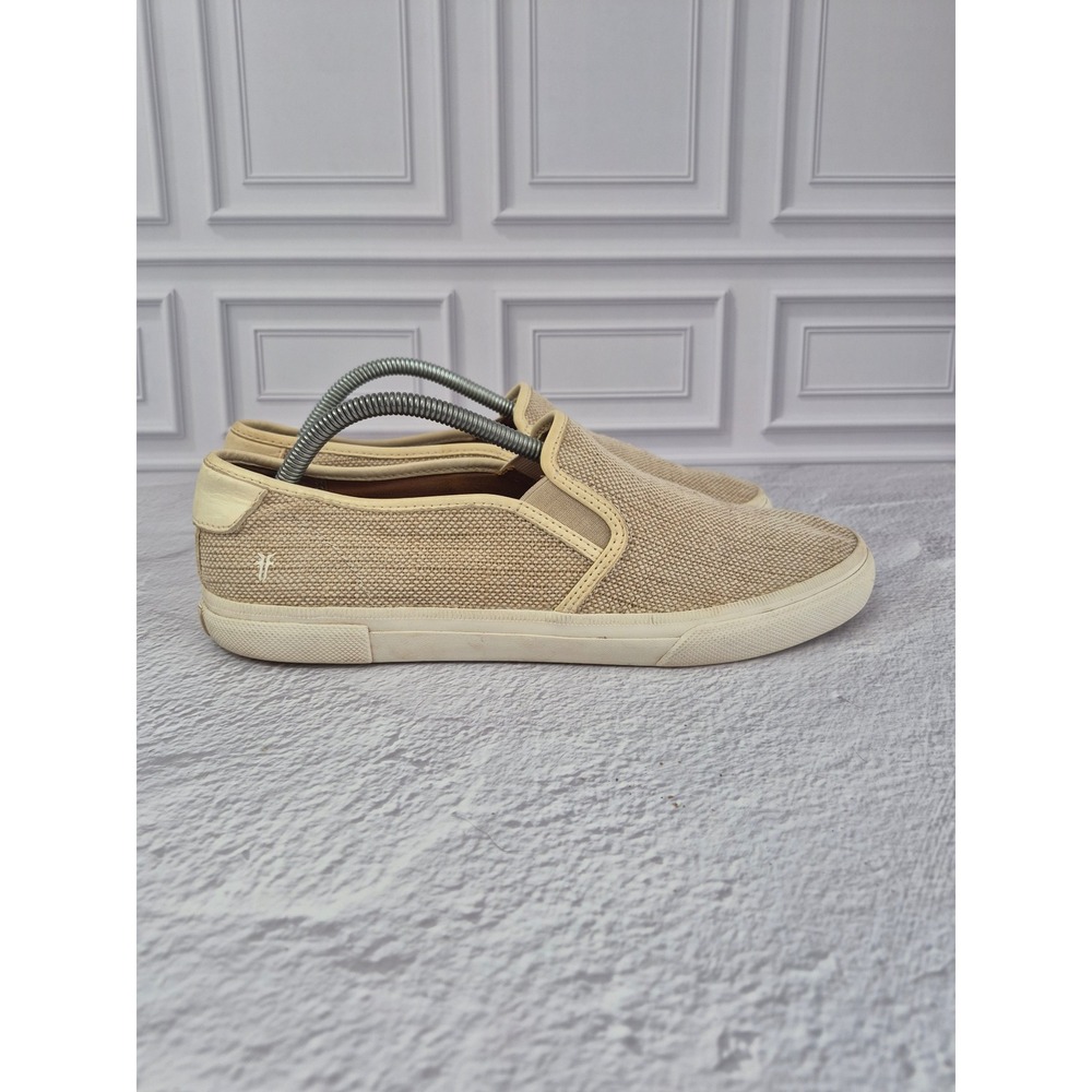 Frye Gia Canvas Slip On Sneakers Womens Size 11 M Beige 3470063 Coastal - Picture 3 of 13